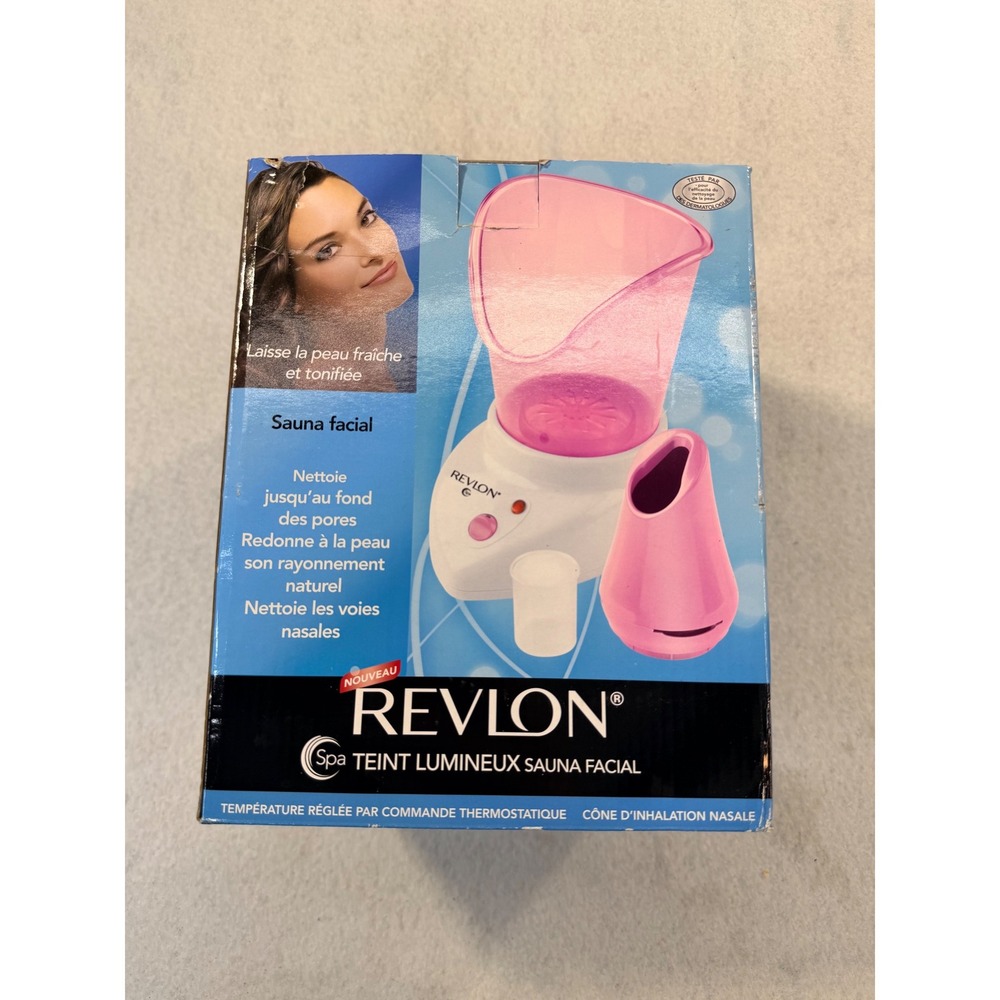 Revlon Illuminate Facial Sauna Spa Steamer Pink White RVSP3503B1 New